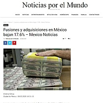 Fusiones y adquisiciones en Mxico bajan 17.6%  Mexico Noticias